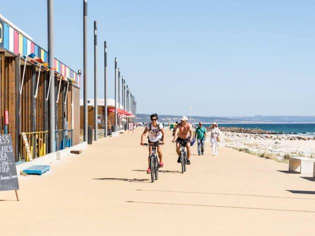 Front Beach Costa Caparica Lisbon Costa de Caparica Exteriör bild